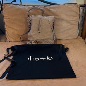 Pre-owned Taupe Satchel Bag by she+lo